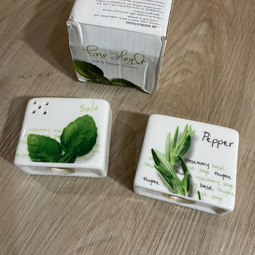 Fine Herb Salt & Pepper Shakers